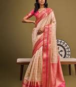 Floral zari banarasi saree
