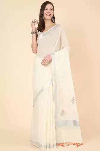 Zari pure cotton kasavu saree