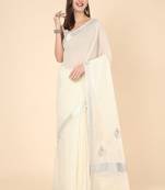 Zari pure cotton kasavu saree