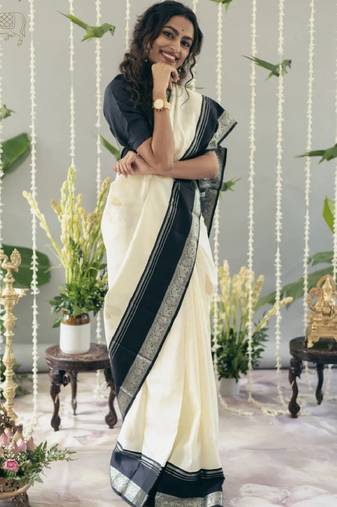 Woven design zari kanjeevaram saree