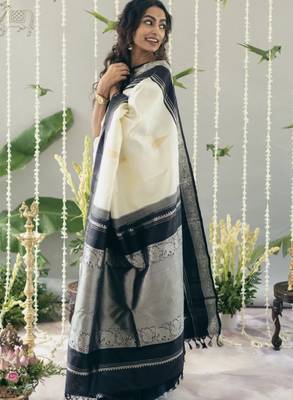 Woven design zari kanjeevaram saree 2