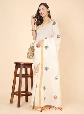 Zari pure cotton saree 4
