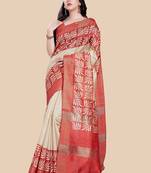Leheriya zari art silk saree