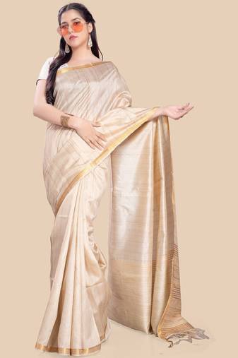 Zari saree with blouse piece
