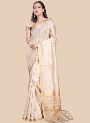 Zari saree with blouse piece 2
