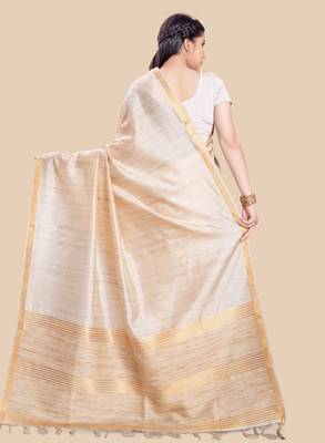 Zari saree with blouse piece 3