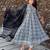 Black Jaipuri Printed Black Pure Cotton Anarkali Gown with Dupatta Set Salwar Kameez