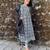 Black Jaipuri Printed Black Pure Cotton Anarkali Gown with Dupatta Set Salwar Kameez