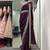 Wine royal kasturi silk saree with zari, dori, foil & 4mm sequins work