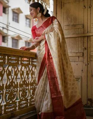 Woven design zari kanjeevaram saree 2