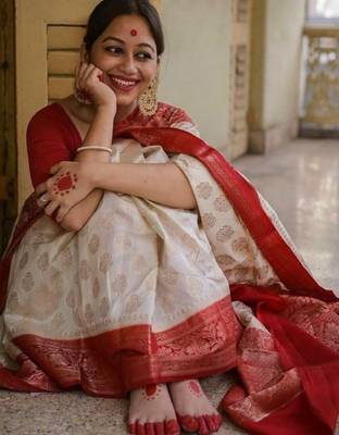 Woven design zari kanjeevaram saree 3