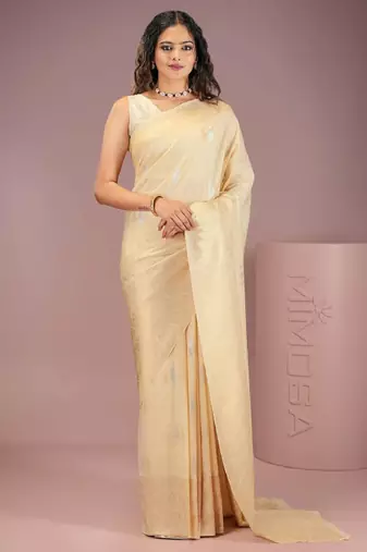 white cotton kasavu saree with zari woven design