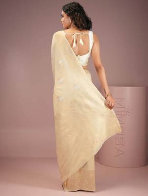 Woven design zari kasavu saree 2