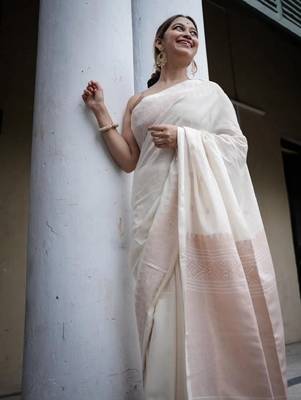 Woven design zari kanjeevaram saree 3