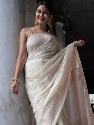 Woven design zari kanjeevaram saree 4