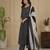 Black Jaipuri Printed Black Anarkali Gown with Dupatta Set Salwar Kameez