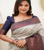Ethnic motifs zari woven kanjeevaram saree