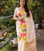 Woven design zari kanjeevaram saree