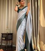 Woven design kanjeevaram saree