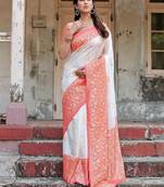 Woven design zari kanjeevaram saree
