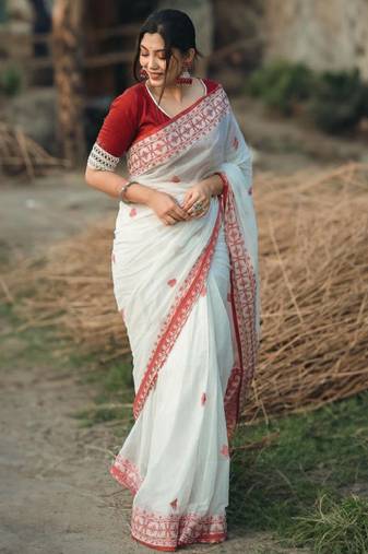 Floral kanjeevaram saree