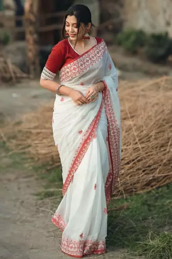 Floral kanjeevaram saree