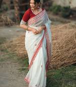 Floral kanjeevaram saree