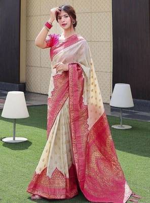 Woven design zari kanjeevaram saree 2