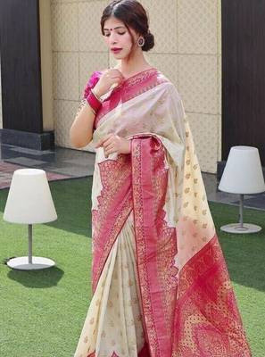 Woven design zari kanjeevaram saree 3