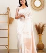 Woven design zari kanjeevaram saree