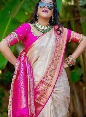 Woven design zari  kanjeevaram saree 2
