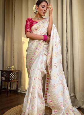 Woven design zari kanjeevaram saree 2