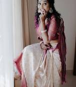 Woven design kanjeevaram saree