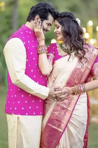 Woven design kanjeevaram saree