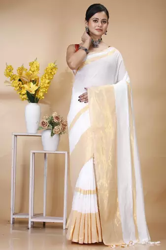 Pure cotton khadi saree