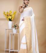 Pure cotton khadi saree
