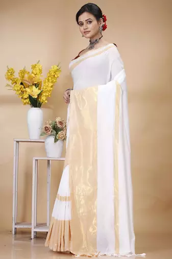 Pure cotton khadi saree