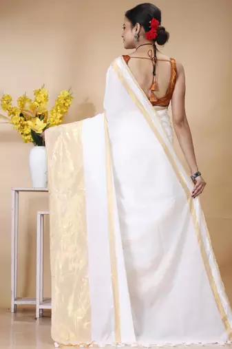 Pure cotton khadi saree
