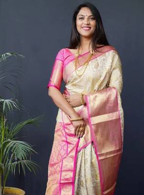 Woven design zari kanjeevaram saree 3