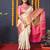 Ethnic motifs woven design zari kanjeevaram saree