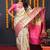 Woven design zari silk blend kanjeevaram saree with blouse piece