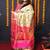 Woven design zari silk blend kanjeevaram saree with blouse piece