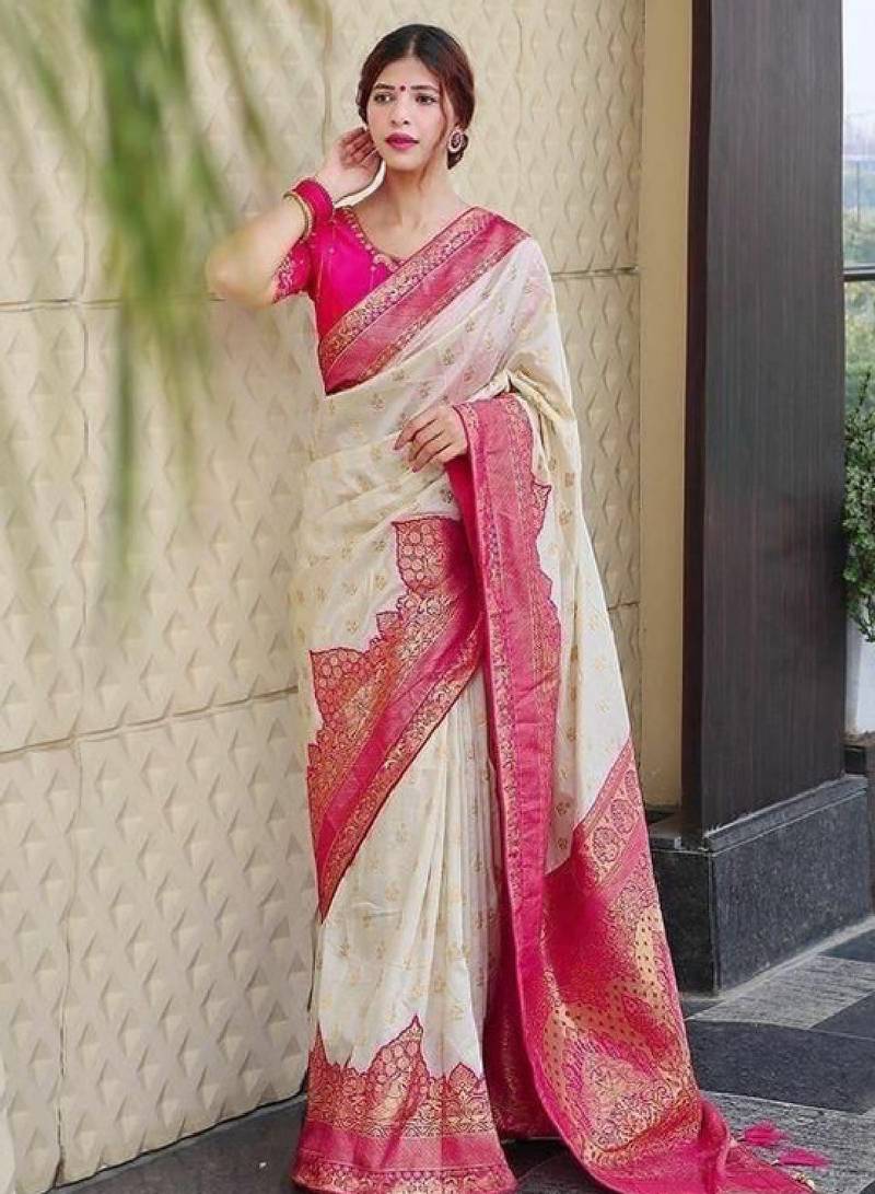 Woven design kanjeevaram saree