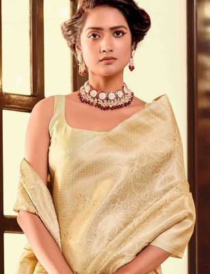 Woven design zari kanjeevaram saree 3