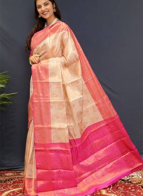 Woven design zari kanjeevaram saree 2