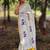 Ethnic motifs printed pure cotton kasavu saree