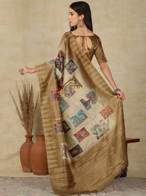 Women ethnic motifs  kasavu saree 2