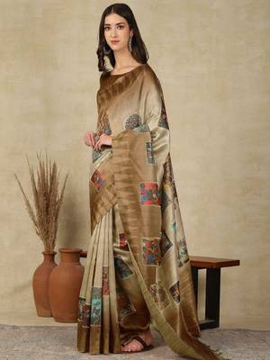 Women ethnic motifs  kasavu saree 3