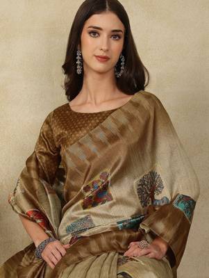 Women ethnic motifs  kasavu saree 4