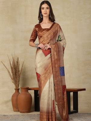 Ethnic motifs kasavu saree 2